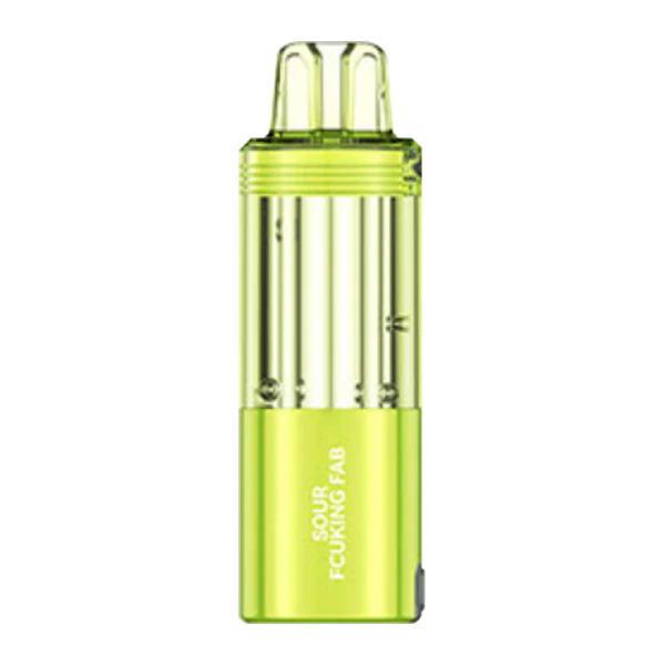 Foger Switch Pod Refill 30K Sour Fcuking Fab flavor with transparent tank and dual mesh coil