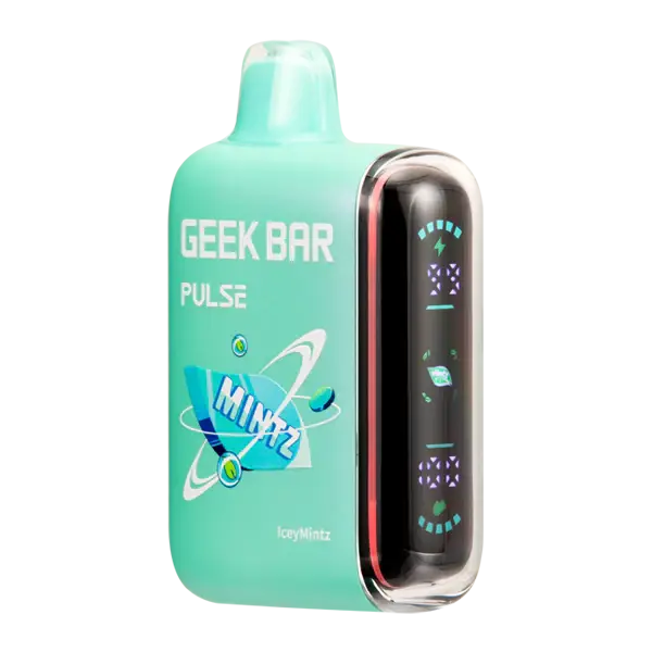 Geek Bar Pulse 15K IceyMintz Disposable Vape with USB-C Recharge and Mint Menthol Flavor