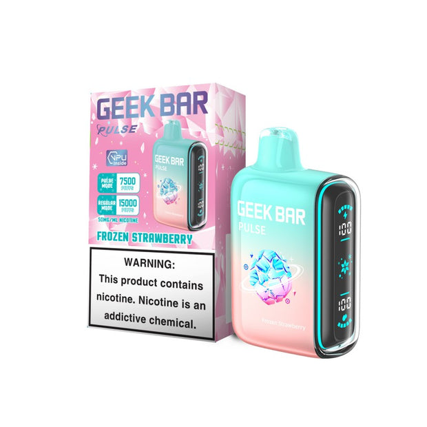 Geek Bar Pulse 15K Frozen Strawberry Disposable Vape Packaging
