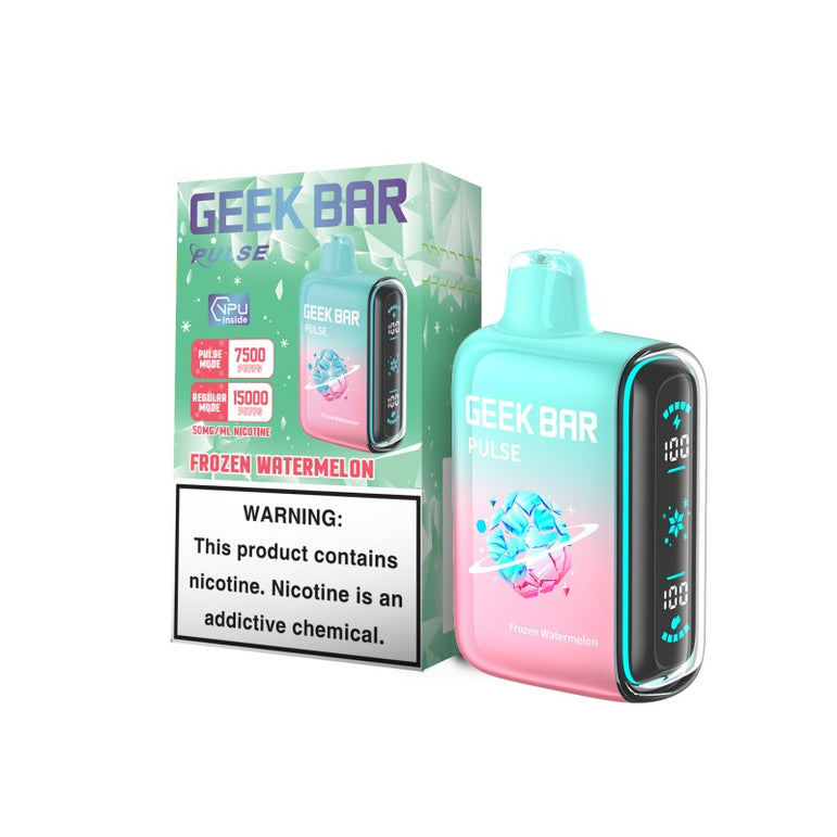 Geek Bar Pulse 15K Frozen Watermelon Disposable Vape Packaging