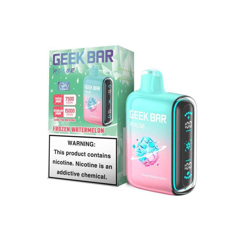 Geek Bar Pulse 15K Frozen Watermelon Disposable Vape Packaging