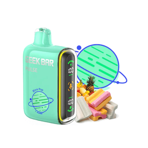 Geek Bar Pulse 15K Blow Pop Disposable Vape with 15000 puffs and rechargeable battery