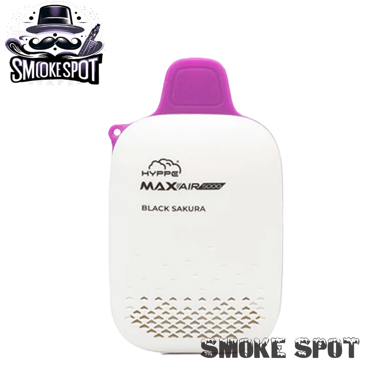 Hyppe Max Air Disposable Vape 5000 Puffs Black Sakura Flavor