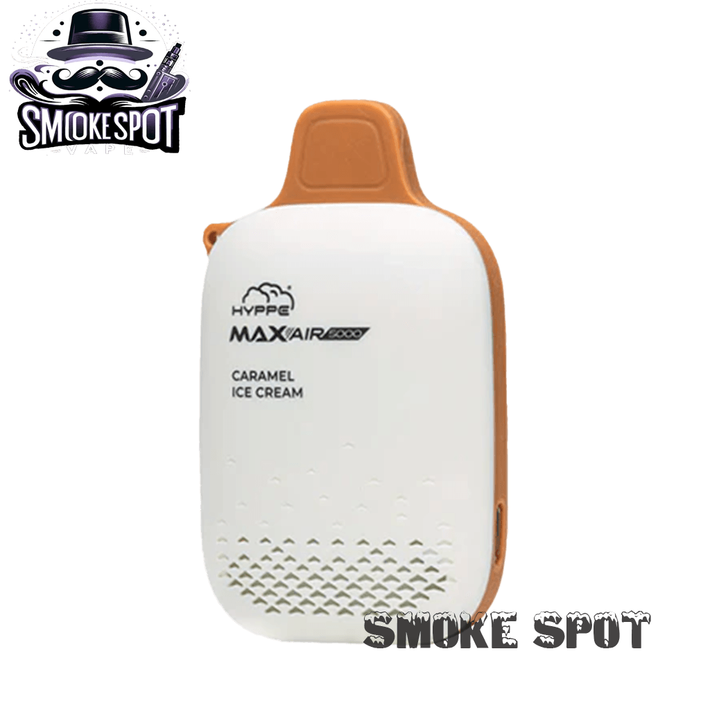 Hyppe Max Air 5000 Puffs Disposable Vape in Caramel Ice Cream Flavor