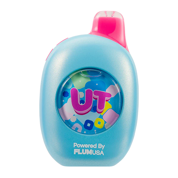 Close-up of Flum UT 50k Blue Razz Lemonade flavor