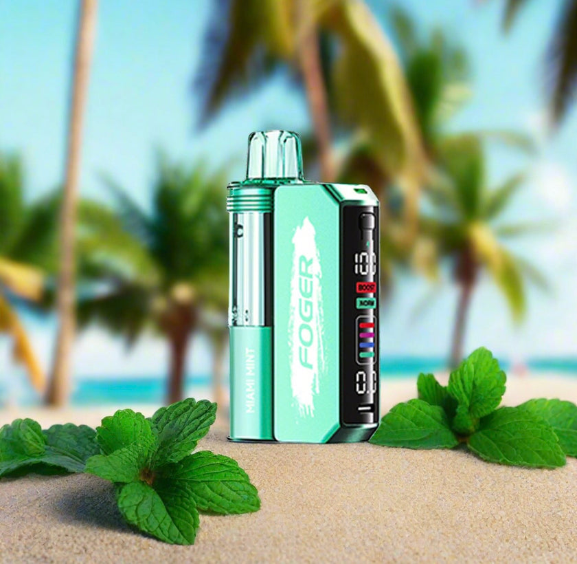 Foger Switch Pro Kit 30k Miami Mint disposable vape device with refreshing mint flavor