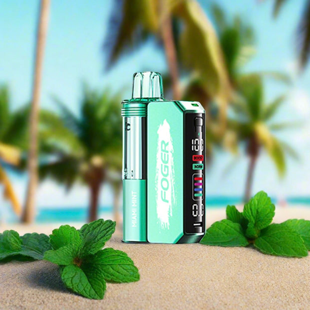 Foger Switch Pro Kit 30k Miami Mint disposable vape device with refreshing mint flavor