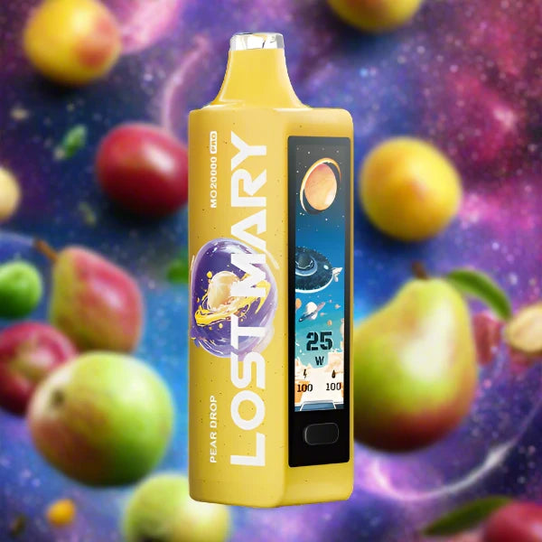 Lost Mary MO20000 Pro Pear Drop Disposable Vape with sweet pear candy flavor