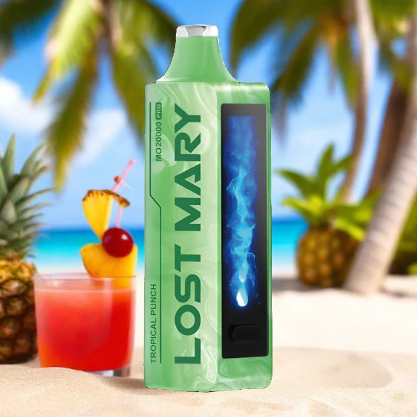 Tropical Punch Lost Mary MO20000 Pro disposable vape with tropical fruit flavor
