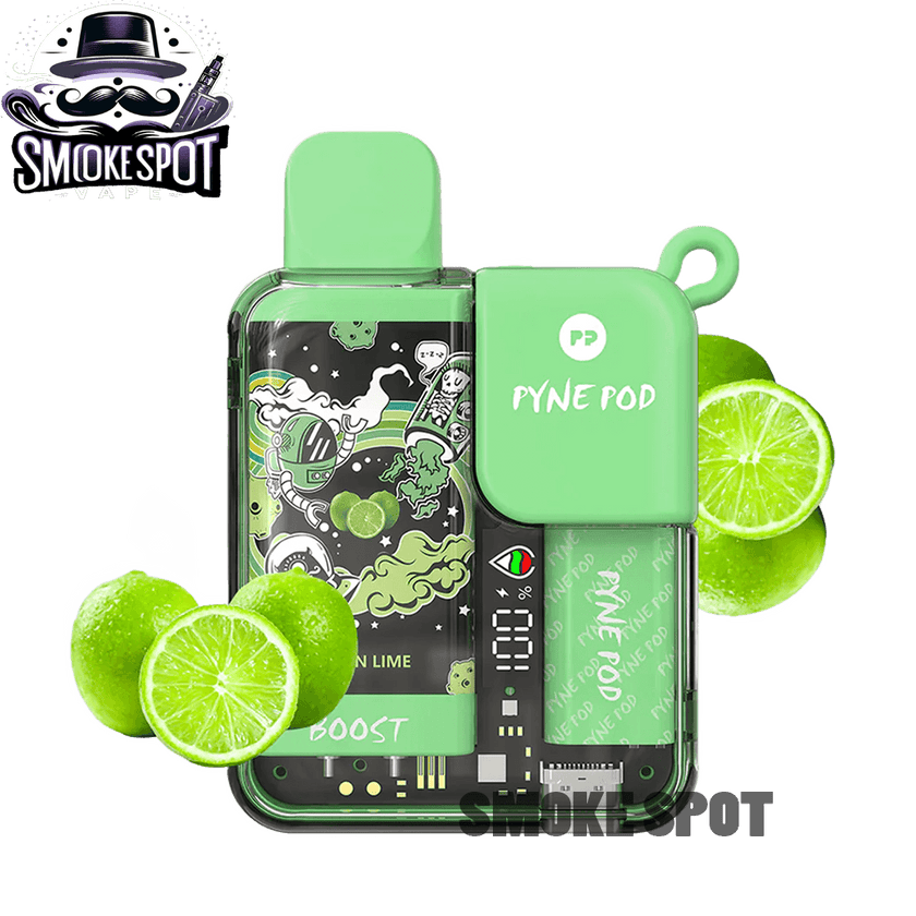 Lemon Lime Pyne Pod 8500 Disposable Vape with 8500 Puffs and Rechargeable Battery
