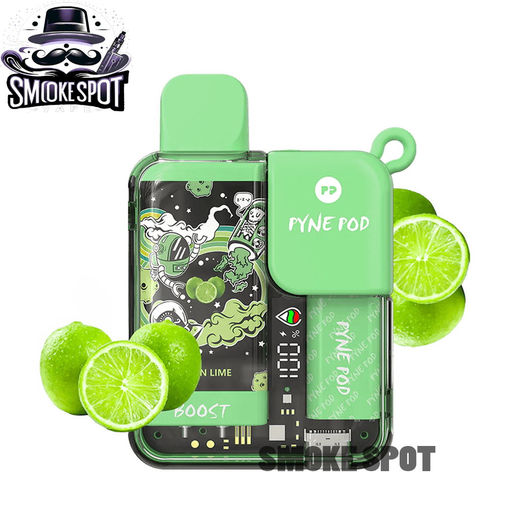 Lemon Lime Pyne Pod 8500 Disposable Vape with 8500 Puffs and Rechargeable Battery