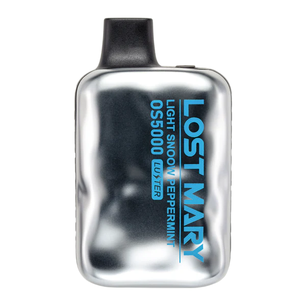 Light Snoow Peppermint Lost Mary OS 5K disposable vape device with peppermint flavor