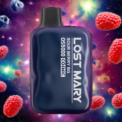 Lost Mary Cosmic Edition Sour Berry BG 5000 puffs disposable vape with mesh coil and sour berry flavor