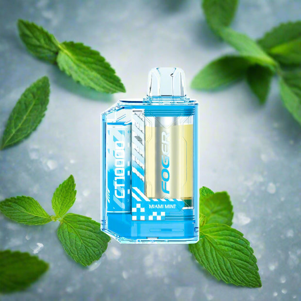 Foger CT10000 Miami Mint 5% Disposable Vape showcasing its sleek design and brand logo