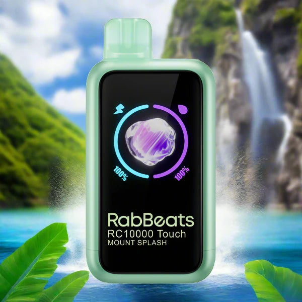 Rabbeats RC10000 Touch Mount Splash disposable vape with tropical fruit and citrus lime flavor