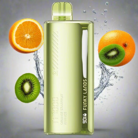 Orange Starfruit Kiwi Ice Funky Republic TI 7000 disposable vape device with fruit and menthol flavor