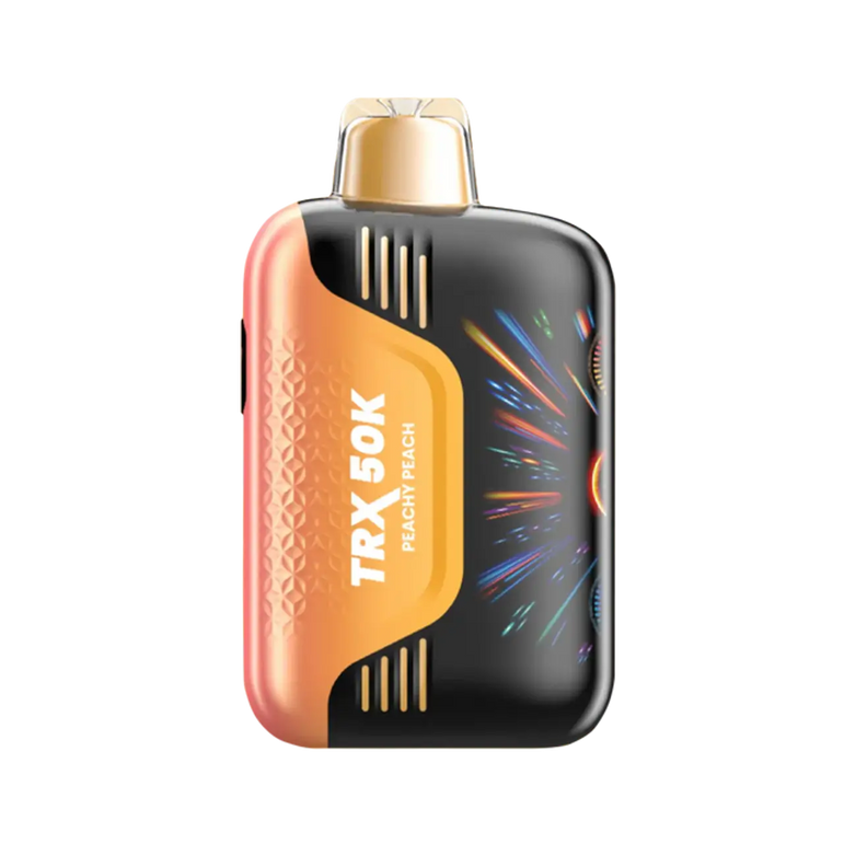Viho TRX 50K Peachy Peach disposable vape device with sweet peach flavor and 50,000 puffs