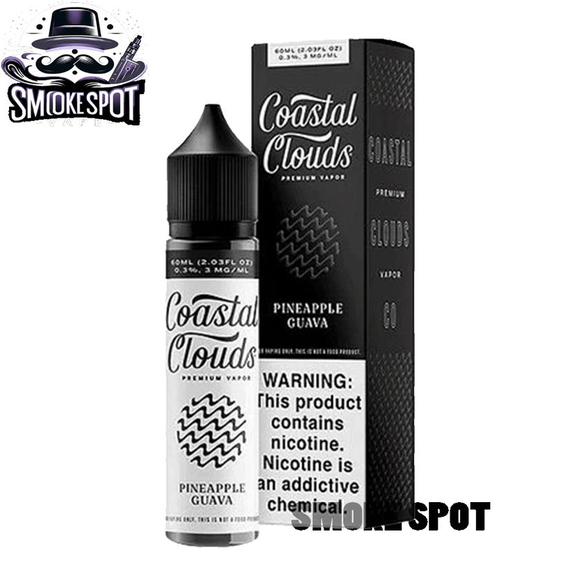 Pineapple Guava 6MG Coastal Clouds 60ML tropical vape juice bottle
