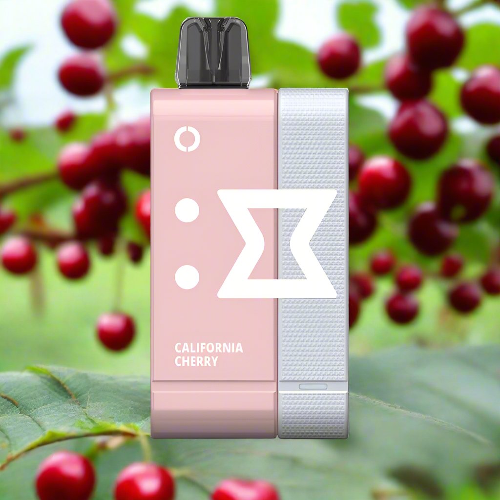 California Cherry Off-Stamp SW 9000 Disposable Vape with intense cherry flavor