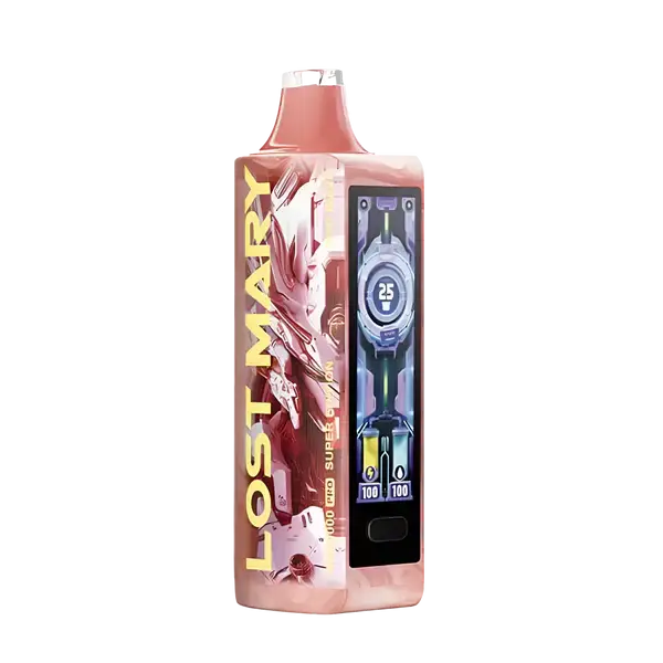Red Wave Lost Mary MO20000 Pro disposable vape device with 20,000 puffs and vibrant strawberry cherry flavor