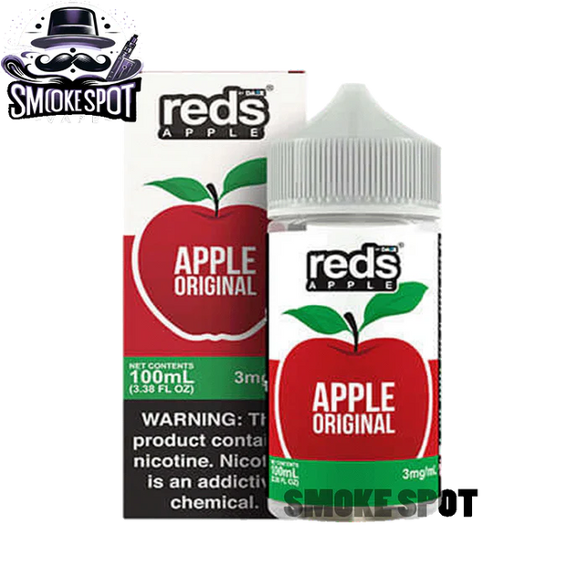 Apple Ice Reds E-Juice by 7-DAZE 100ml bottle with apple and menthol flavor