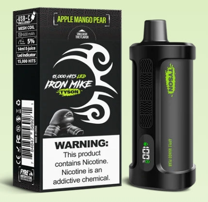Iron Mike Tyson Apple Mango Pear 15000 Disposable Vape