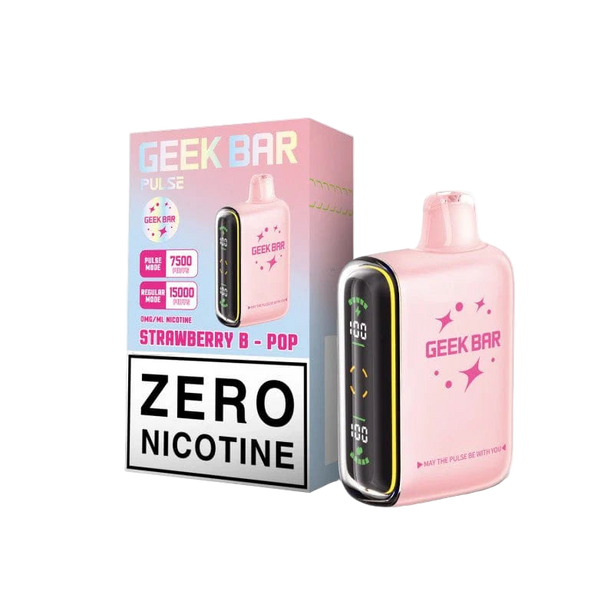 Strawberry Blow Pop Geek Bar Pulse 25K Zero Nicotine Disposable Vape
