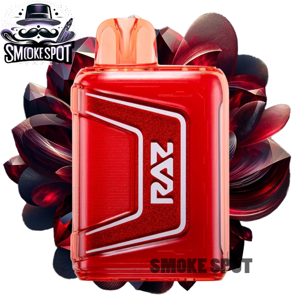 Ruby Raz Bar TN 9000 rechargeable disposable vape with berry mint flavor