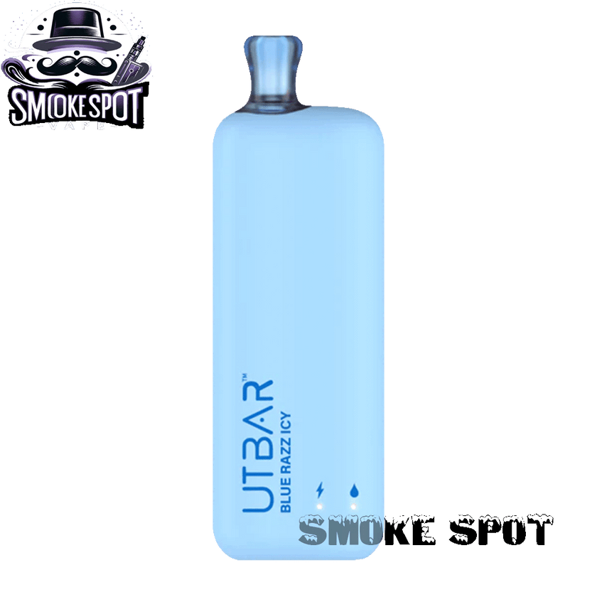 Blue Razz Icy UT Bar 6000 Disposable Vape in vibrant packaging