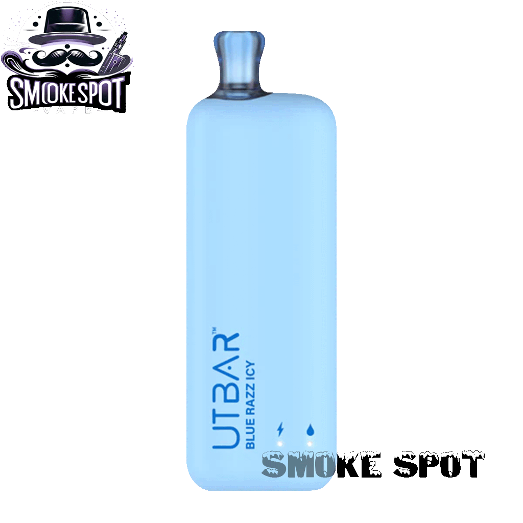 Blue Razz Icy UT Bar 6000 Disposable Vape in vibrant packaging