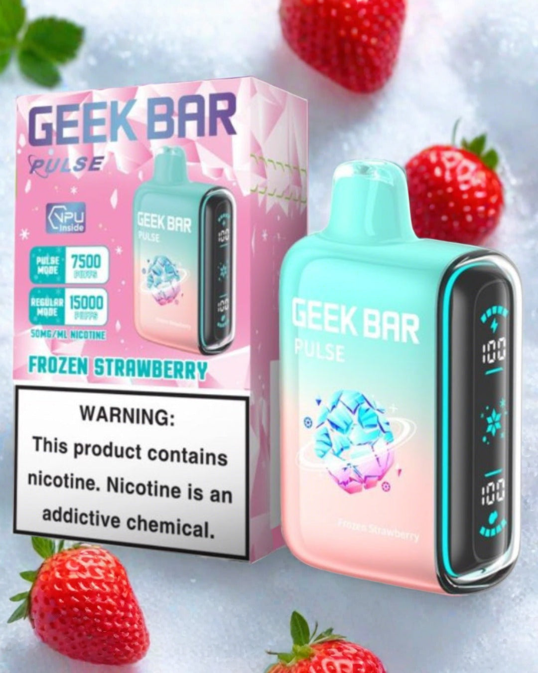 Geek Bar Pulse 15000 Puffs - Frozen Strawberry