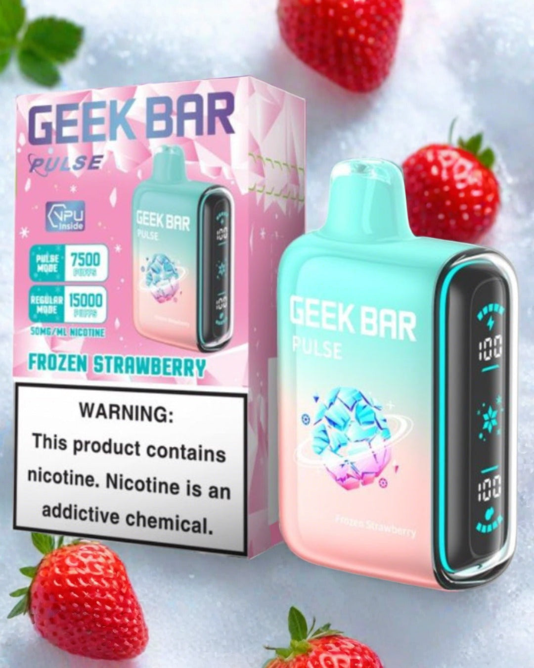 Geek Bar Pulse 15000 Puffs - Frozen Strawberry – SSV