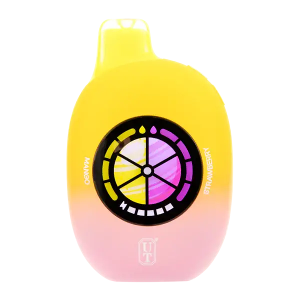 Close-up of Flum UT 50k Mango Strawberry Disposable Vape