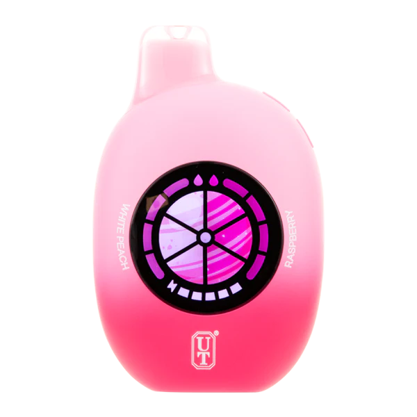 Flum UT 50k White Peach Raspberry disposable vape side view