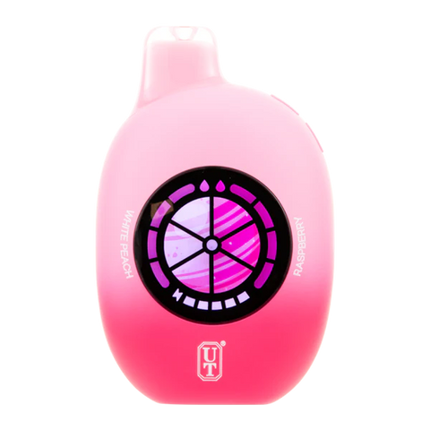 Flum UT 50k White Peach Raspberry disposable vape side view