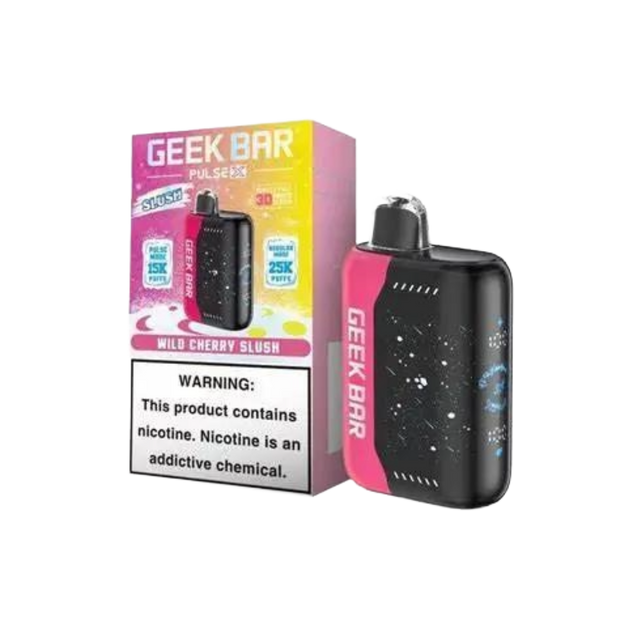 Geek Bar Pulse X 25k Wild Cherry Slush disposable vape with 5% nicotine