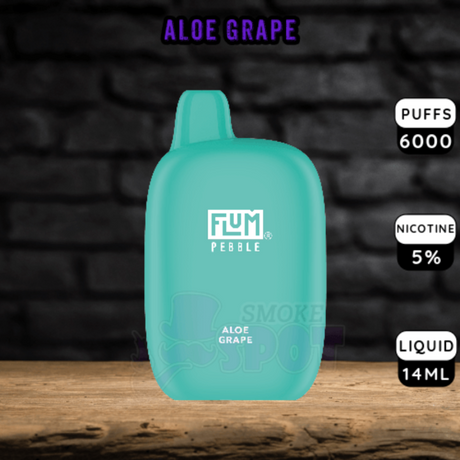 Aloe Grape - Flum Pebble 6000 - Aloe Grape - Flum Pebble 6000 - undefined - DISPOSABLE - smokespotvape.com