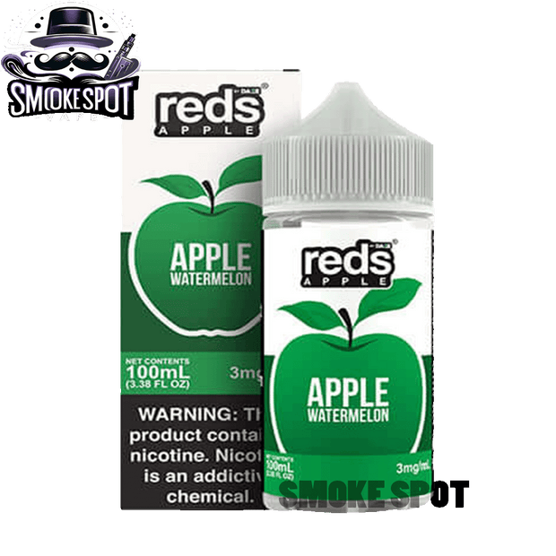 7 Daze Watermelon Reds 100ml E-Juice bottle with watermelon and red apple flavor