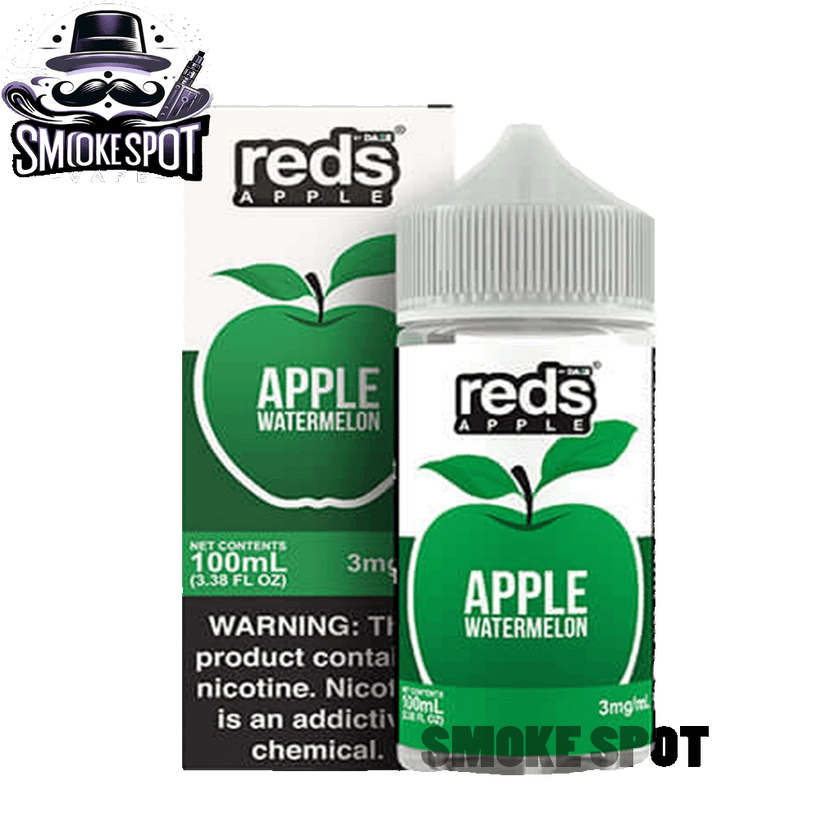 Watermelon Reds 100ml 6mg E-Juice bottle with watermelon and apple flavor by 7 Daze