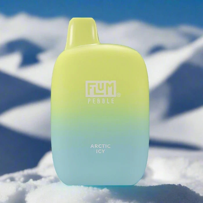 Flum Pebble 6k Arctic Icy disposable vape with citrus mint flavor