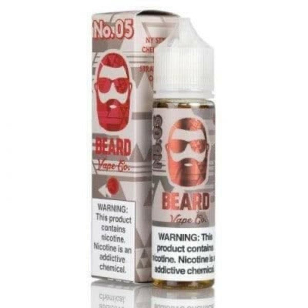 Beard 60 ml No.5 Premium E-Juice bottle front view