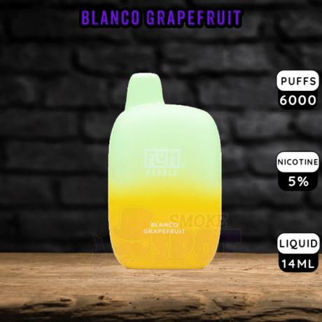 Blanco Grapefruit Flum Pebble 6000 - Blanco Grapefruit Flum Pebble 6000 - undefined - DISPOSABLE - smokespotvape.com
