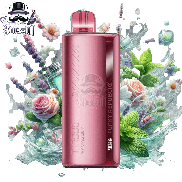 Blossom Mint Funky Republic TI 7000 Disposable Vape packaging