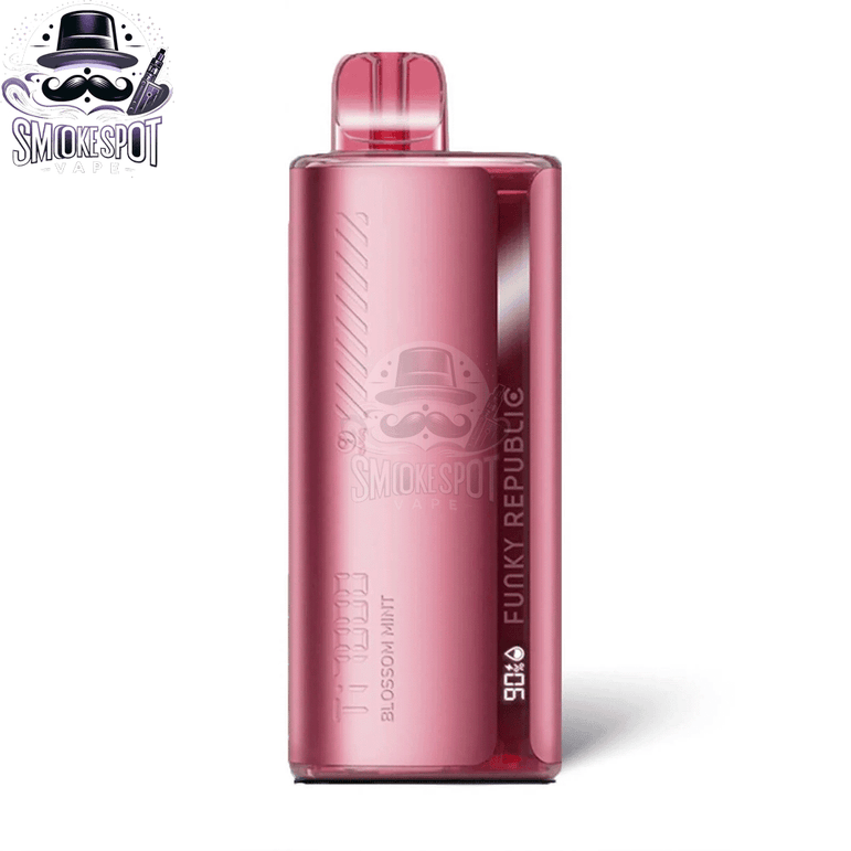 Blossom Mint Funky Republic TI 7000 Disposable Vape in hand