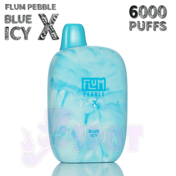Flum Pebble Black Icy Disposable Vape Pen FLUM Pebble  Black Icy - Vape  Kit Warehouse Flum Pebble Black Icy Disposable Pods