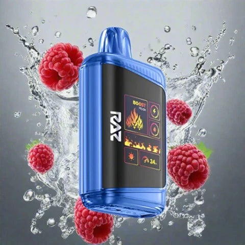 Raz DC25000 Blue Razz Ice disposable vape device with icy blue raspberry flavor