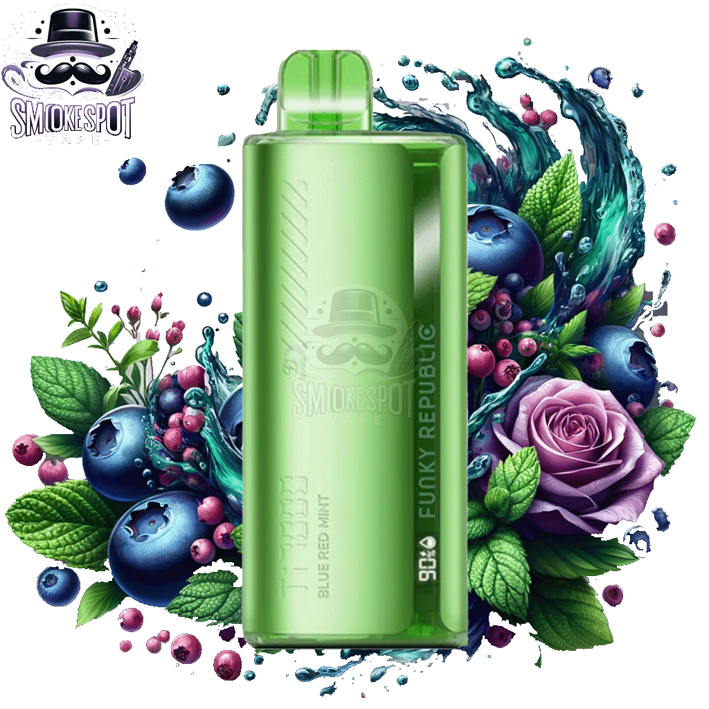 Funky Republic TI 7000 Blue Red Mint Vape