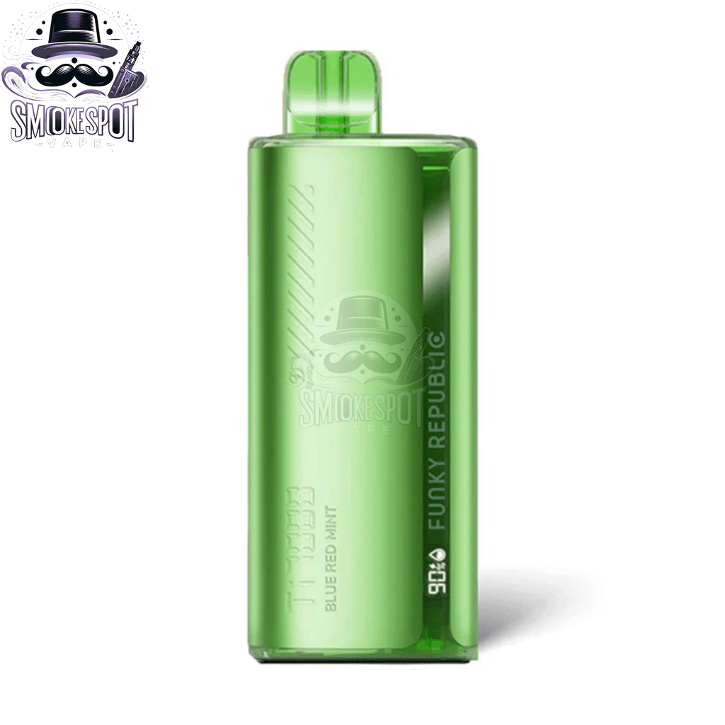 Portable Blue Red Mint Vape by Funky Republic