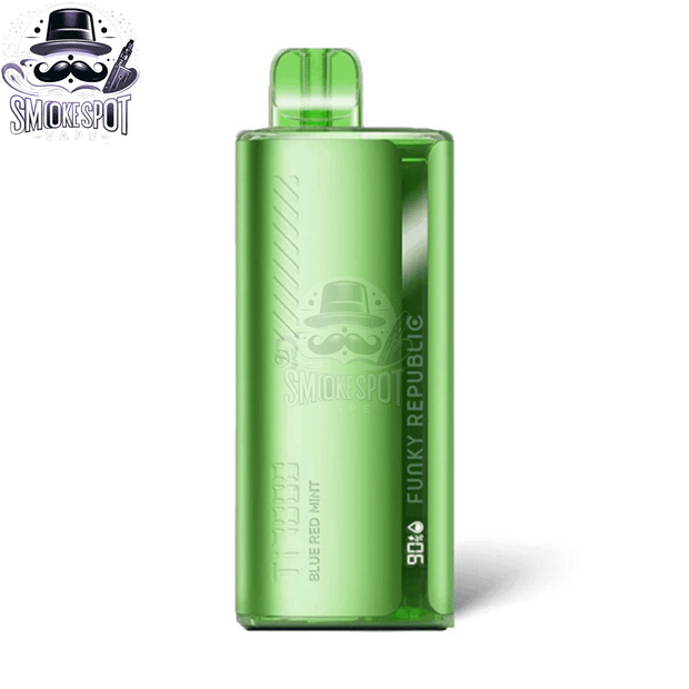Portable Blue Red Mint Vape by Funky Republic