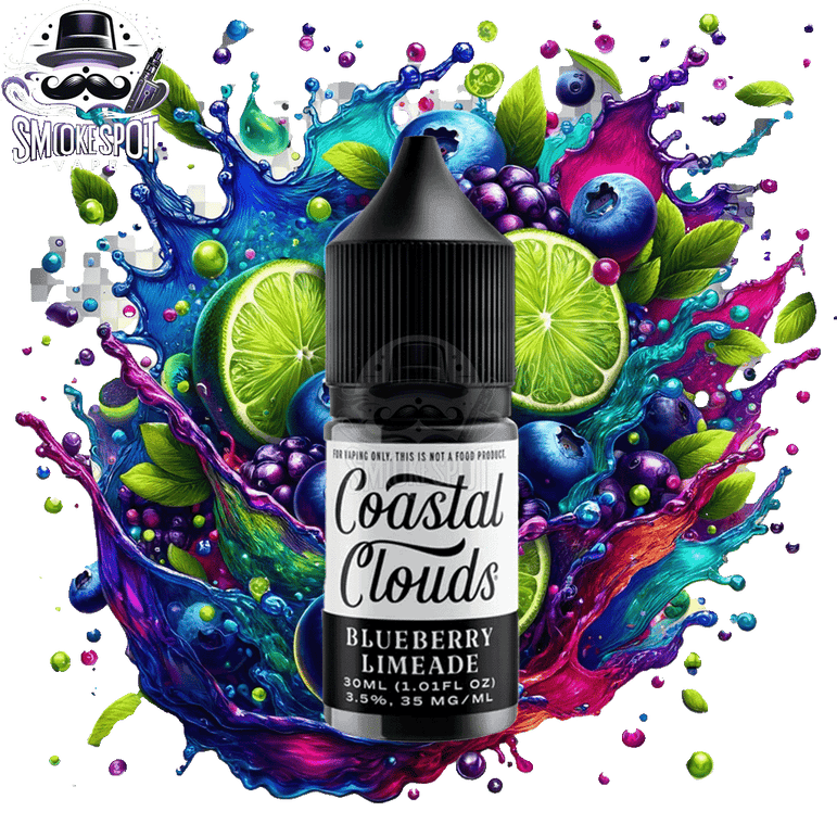 Blueberry Limeade 35MG Coastal Clouds E-Juice bottle